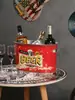 Balde de Gelo para Vinho Tinto Cerveja Bar KTV Balde de Gelo Doméstico de Piquenique Comercial Externo Balde de Armazenamento Grande Recipiente de Armazenamento