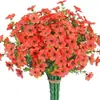 Oportunidade de Produto Primavera e Verão Transfronteiriço Flor Artificial Externa Violeta Flor Artificial Margarida Pequena Folha Grande Cesta Suspensa de Chão