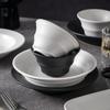 Conjunto de louças de cerâmica para uso doméstico, tigela de jantar de hotel, prato, tigela de sopa de macarrão, prato de peixe, alto valor de beleza, conjunto de louças de luxo leves