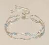 Pulseira Laço Flor de Cerejeira Zircônia Rosa Feminina Ins Nicho Luxo Leve Elegante Alta Qualidade Pulseira Cool Girl para Mulheres