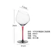 Conjunto de Taças de Vinho Tinto Inclinadas de Cristal Bordô para Uso Doméstico Taça de Champanhe de Luxo Leve Comercial Taça de Alto Valor
