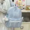 Mochila de Encaje Delicada Estilo Coreano Ins Hada Nueva para Estudiantes de Secundaria, Bolso Escolar de Alto Valor, Mochila de Viaje