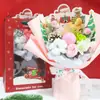 Muñeca Temática del Bosque Ramo Pequeño Regalo de Navidad para Niñas, Ramo de Nochebuena, Flores Secas, Pequeños Regalos de Gama Alta al por Mayor