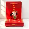 Colgante de oro que trae buena fortuna y riqueza, llavero con charm de bolsa giratorio bañado en oro, regalo para evento corporativo