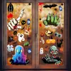 Decoración de Halloween Amazon Explosiones Araña Fantasma Pegatina Electrostática Suministros para Fiesta de Halloween Calavera Pegatina de Vidrio