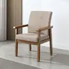 Silla de madera maciza, sillón individual, reposabrazos, respaldo tapizado, taburete, silla de computadora, silla de conferencia, silla de oficina, silla para mesa de mahjong, silla de escritorio para ancianos