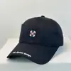 Boné de Baseball de Alta Qualidade com Bordado Floral, Aba Rígida para Mulheres, Estilo Novo, Circunferência da Cabeça Grande, Aba Larga, Emagrecimento Facial, Estilo Coreano, Chapéu Casual Versátil