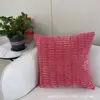 Funda de almohada de pana estilo nórdico Amazon transfronteriza, color liso, cojín cuadrado decorativo para sofá del hogar