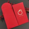 Envelopes Vermelhos Prontos com Estampagem Dourada Simples e Auspiciosos para Venda por Atacado com Logotipo, Cartões Vermelhos Universais, Envelopes Vermelhos Criativos de Ano Novo para o Festival da Primavera