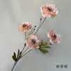 Flor artificial de loto romántico boda 4 peonías flor artificial decorativa al por mayor salón de bodas techo camino arreglo floral de guía