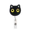 Amazon spot Halloween X crânio telescópico fácil pull-up fivela giratório jacaré clipe fácil pull-up Personalização de clipe de crachá