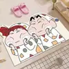 Tapete de chão absorvente para banheiro Crayon Shin-chan, tapete de pé antiderrapante de secagem rápida, tapete de banho de terra de diatomáceas
