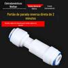 Válvula de Retenção de Dois Pontos Acessórios para Purificador de Água Válvula de Retenção de Dois Pontos Válvula de Uma Via Válvula de Retenção Reta de Dois Pontos Venda Direta da Fábrica de Máquinas RO