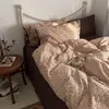 Funda de Edredón de Algodón Puro de una Pieza Estilo Ins Color Sólido Simple Todo Algodón Cubre Edredón de una Pieza Dormitorio 1.5 Doble Edredón Venta al por Mayor