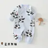 Roupas de bebê direto da fábrica, macacões de bebê, novas roupas para atividades ao ar livre de primavera e outono, pijamas de bebê, roupas íntimas de algodão puro, macacões de engatinhar