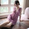 Lencería sexy transparente de pecho pequeño, pijama de mujer de talla grande, uniforme de tentación, camisón, traje de pasión sexual.