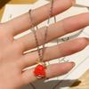 Colar de Natal Namorada Boa Amiga Estudante Casal Irmãs Presentes de Véspera de Natal Não Caindo Todos Combinam Corrente de Clavícula Bonita