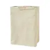 Nova cesta de roupa suja de algodão e linho com alça de madeira, cesto de roupa suja de tecido dobrável à prova d'água para armazenamento de roupas sujas no banheiro de casa