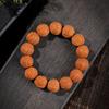 Pulseira de Noz Hericium, Cacho Rico, Pena de Fênix Natural Não Descamante Cabeça de Macaco, Semente Original de Oito Lados de Pequim, Contas Budistas para Homens e Mulheres Atacado
