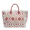 Bolso de lona con letra y borla minimalista para comercio exterior, bolso de mano de gran capacidad, nuevo bolso tote de hombro de color liso para uso transfronterizo