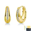 Aretes de Plata S925 Europea y Americana con Moissanita para Mujer, Pendientes de Moissanita Microincrustados de Lujo Ligero, Pendientes Transfronterizos Simples y Versátiles al por Mayor