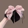 2025 Moda Elegante Perla Parte Trasera de la Cabeza Pinza Tocado Encaje Moño Recogido a Medio Lado Cola de Caballo Pinza Pinza para el Cabello Agarrador