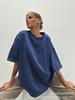 Estilo europeu e americano solto lavado velho algodão camiseta feminina verão colorido solto 260g algodão manga curta top para as mulheres