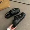 Mocasines de cuero suave, suela gruesa, que aumentan la altura, de uso bidireccional para mujer, nueva colección otoño 2026, con detalles de hebilla, estilo británico, zapatos de vestir, zapatos de cuero pequeños