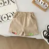 Pantalones Cortos para Niños y Niñas, Pantalones Casuales de Color Sólido a Tres Cuartos, Estilo Coreano de Verano, Algodón, Sencillos, Versátiles, Modernos