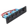 Painel de carro universal 12-24V modificação interruptor de olho de gato de 3 posições 5 posições botão de interruptor combinado de energia para carro RV