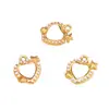 Colgante de Acero Inoxidable con Forma de Corazón Incrustado de Diamantes, Diseño de Nicho Dulce y Genial, Accesorios de Joyería DIY para Pulseras y Collares