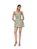 Verano Europeo y Americano Nuevo Estilo 2026 Vestido de Tirantes Floral con Lentejuelas Sexy de Moda Vestido de Fiesta Vestido Corto