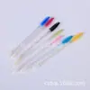 Cepillo de Pestañas y Labios de Doble Uso con Doble Cabeza Personalizado por el Fabricante, Cepillo Desechable de Varilla de Cristal para Cejas y Pestañas, Pincel de Maquillaje y Herramienta de Cepillo para Cejas