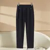 Ropa para Mujer de Edad Media y Mayor Temporada de Otoño e Invierno Pantalones de Capa Base Estilo Nuevo 2026 Pantalones de Abuela Cintura Elástica Tallas Grandes Ropa para Mamá Pantalones Forrados de Polar