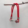 Pulsera de Cuerda Roja Ruyi Jixiang Niebla para Hombres y Mujeres Pulsera de Pareja Vintage Joyería de Cuerda Tejida a Mano Plata