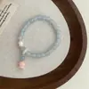 Pulsera de Zirconia Perla Rosa Manta Francesa 2025 Nuevo Lujo Accesible Exquisito de Nicho Joyería de Mano de Alta Gama