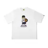Suministro Mayorista Transfronterizo de Marca de Moda, Dropshipping de Comercio Exterior, Camiseta de Manga Corta Pesada Bape Cabeza de Mono Tiburón 230g 30