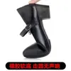 Zapatos plataforma cheongsam negros impermeables para mujer, nuevo modelo otoño 2026, zapatos de trabajo de tacón medio, zapatos de cuero profesionales para mujer de una sola tira
