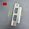 Placa de pestillo de puerta, Placa guía de puerta interior, Placa de cerradura de puerta de dormitorio, Placa de acero para marco de puerta, Juego de cerradura, Tope de puerta, Accesorios para tope de puerta