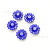 Colorido pequena flor diamante redondo de vidro strass costurado à mão Diamante DIY roupas sapatos saco decorativo botão acessórios para o cabelo acessórios de cristal