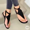 Comercio Exterior Transfronterizo Verano 2026 Nuevas Chanclas Planas Casuales para Mujer Talla Grande Sandalias de Playa Ligeras y Cómodas