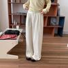 Calças Coreanas de Perna Larga 6up para Mulheres, Guangzhou Thirteen Lines, Novo Estilo, Estilo Preguiçoso, Relaxadas e Versáteis Ins91078