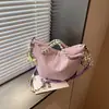 Bolsa Saco Casual Estilo Coreano para Mulheres 2026 Nova Moda Bolsa Transversal para o Dia a Dia Bolsa de Mão Elegante Bolsa de Ombro