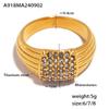 Anillo de acero de titanio con diseño de nicho, con diamantes multicapa y diseño cuadrado, ideal para parejas, con viento frío, al por mayor