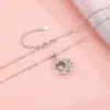 Collar Tejedor de Sueños Xingyue Plata de Ley S925 Lujo Accesible Colgante de Estrella y Luna de Gama Alta Accesorios de Cadena para Suéter de Otoño e Invierno Venta al por Mayor