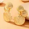 Pendientes de Concha Estilo Océano para Vacaciones de Moda, Pendientes Irregulares para Vacaciones Diarias, Pendientes de Playa