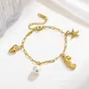 Pulsera de Acero Inoxidable con Forma de Estrella de Mar, Concha y Pez - Serie Marina de Venta Caliente Transfronteriza - Estilo Casual de Verano - Joyería de Moda que No se Desvanece