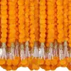 Guirlanda de Plástico de Calêndula Transfronteiriça com Decorações de Sino para Decorações Indianas e Mexicanas de Diwali e Dia dos Mortos