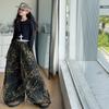 Conjunto de Outono para Meninas 2025 Nova Moda Estilo Coreano para Meninas Mais Velhas, Calça Legging Elegante e Simples com Estampa de Leopardo com Calças Cargo