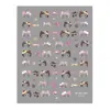 Redanco5D Relieve Ins Popular Dibujo Animado Perla Manicura Pegatina Estampado Leopardo Cubrecabezas Uña Estéreo Pegatina Mj-266